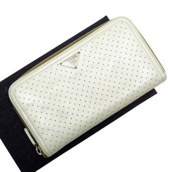 Prada Zip Long Wallet Noir Black Saffiano Leather - Picture 1 of 3